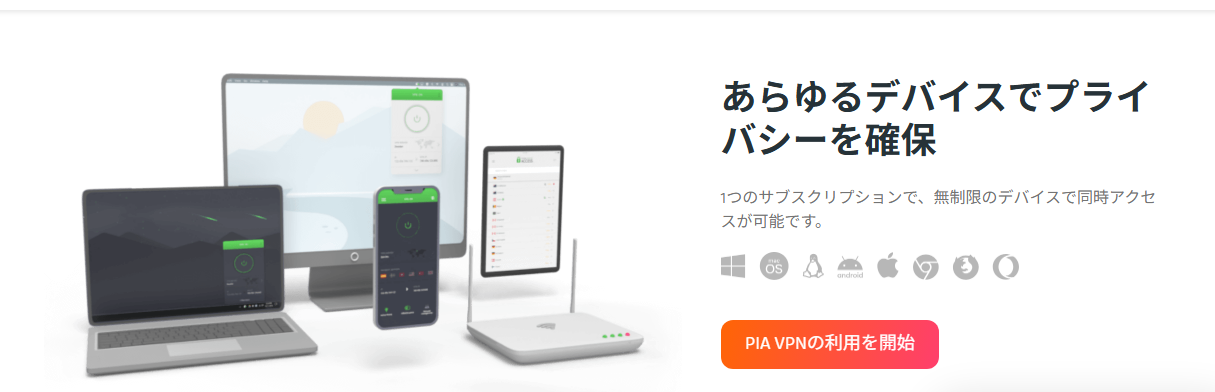 Private Internet ACCESSの特徴